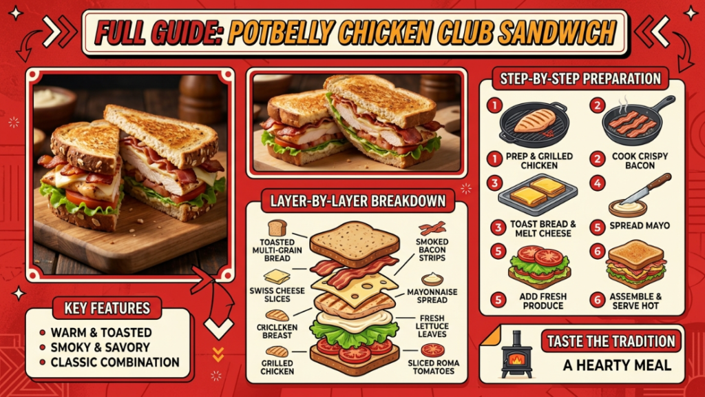 Potbelly Chicken Club Sandwich — Full Guide