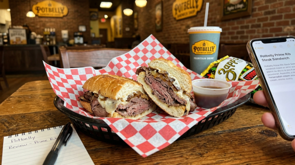 Potbelly Prime Rib Steak Sandwich Review